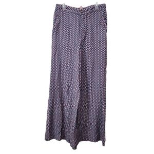 MAEVE by ANTHROPOLOGIE Patterned High Rise Wide Leg pants